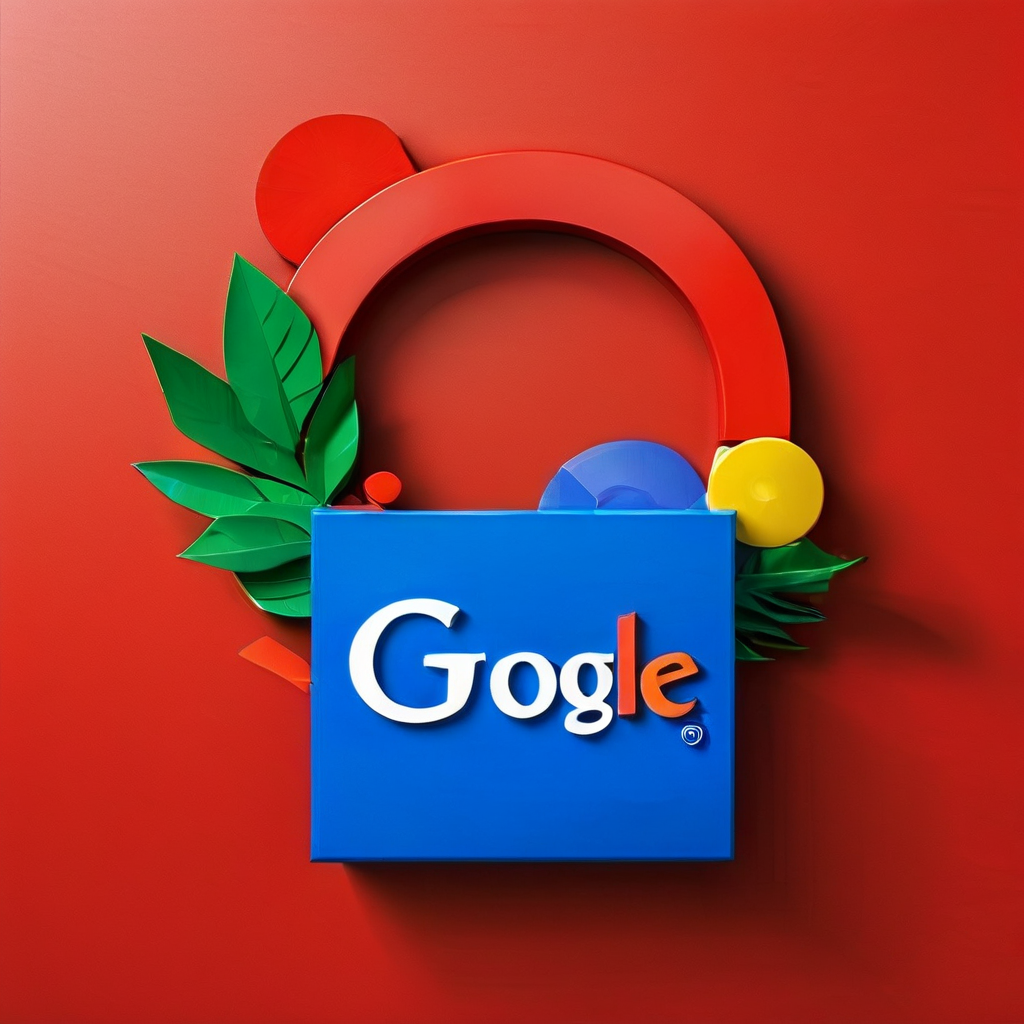 Google logo on a red background, symbolizing the recent leak of 14,000 ranking factors from Google's search algorithm.